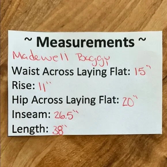 Madewell Black Baggy Tapered Jeans Size 28 - Picture 8 of 8